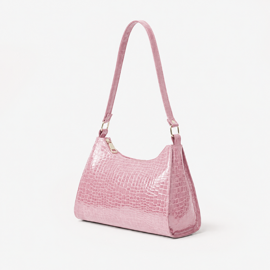 Glossy Top Handle Bag