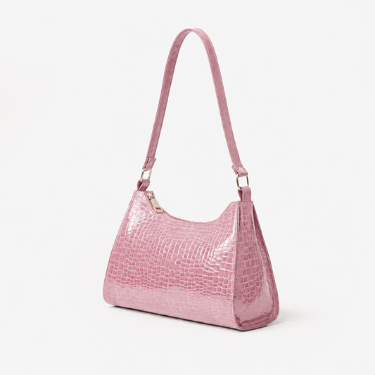 Glossy Top Handle Bag