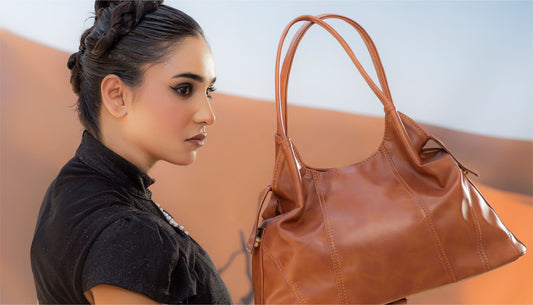 The Bag That Looks Like a Story — FUR Brown Vintage Hobo Shoulder Bag