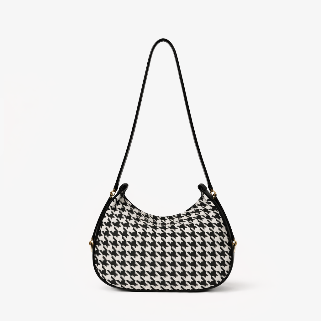 Midnight Houndstooth Bag