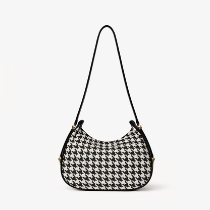 Midnight Houndstooth Bag