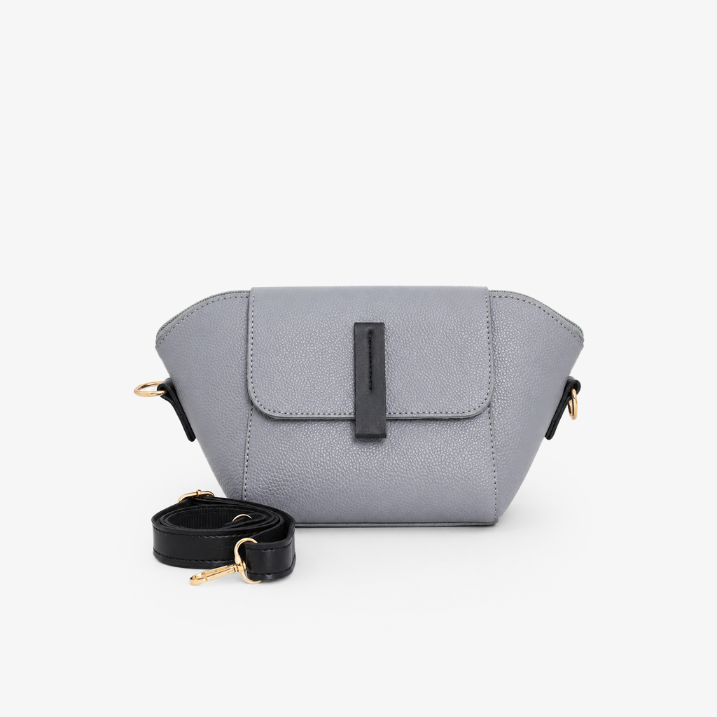 Milan Flap Crossbody Bag - Graphite
