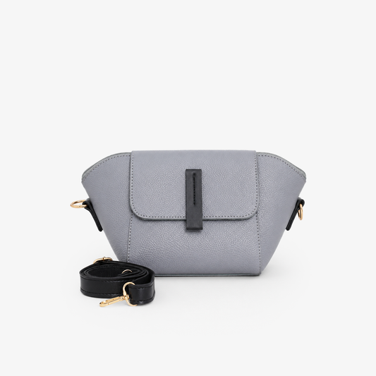 Milan Flap Crossbody Bag - Graphite