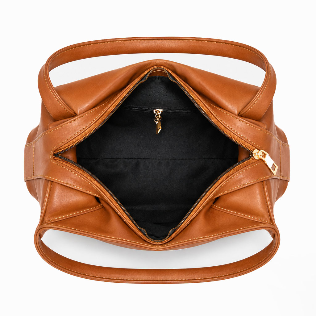 Brown Vintage Hobo Shoulder Bag
