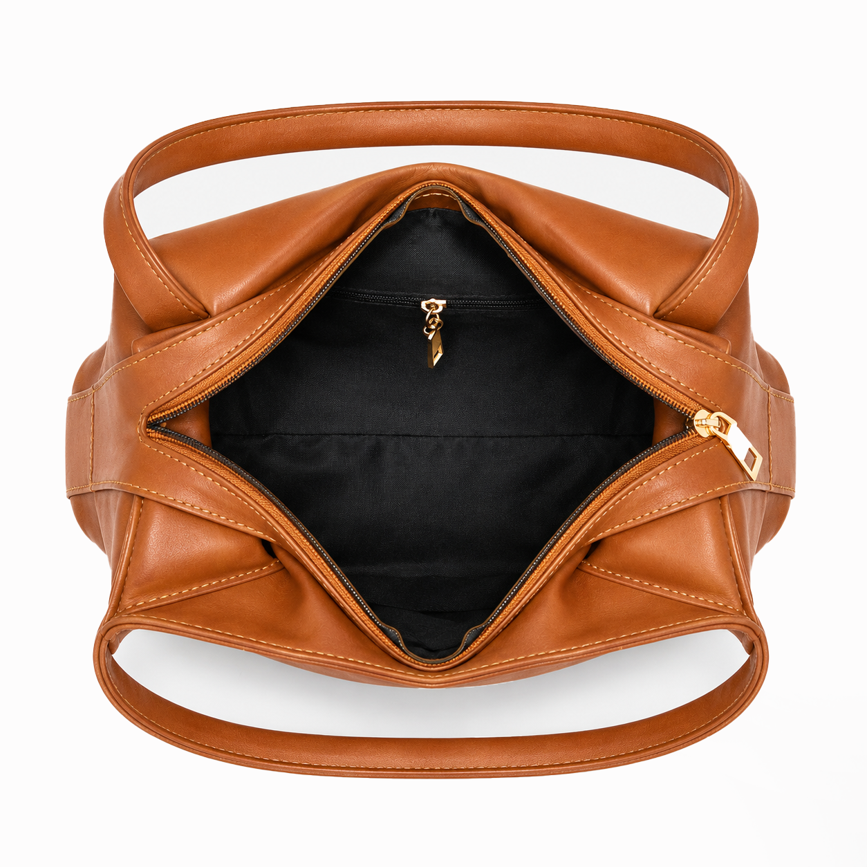 Brown Vintage Hobo Shoulder Bag
