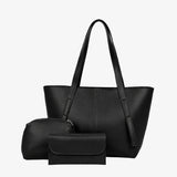 Luxe Noir 3-Piece Everyday Tote Bag Set