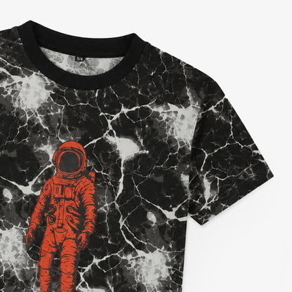 Orange Astronaut Graphic Tee