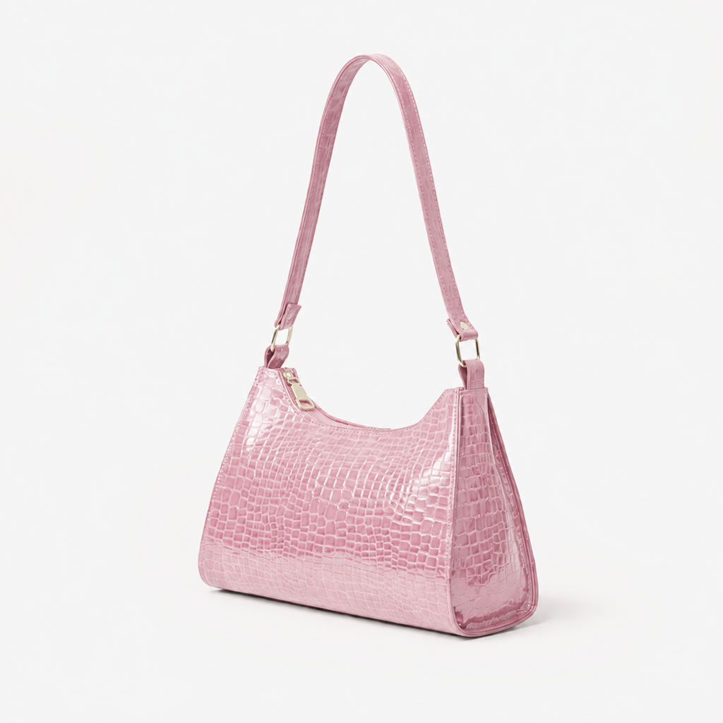 Glossy Top Handle Bag