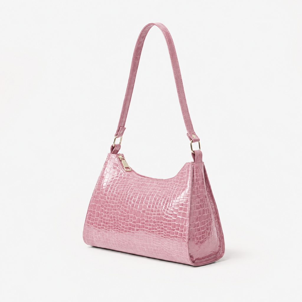 Glossy Top Handle Bag
