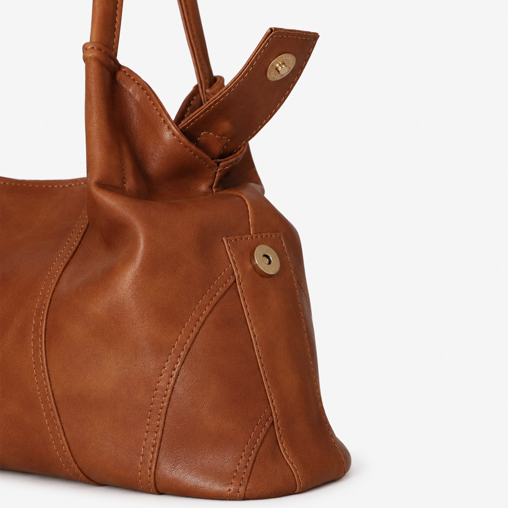 Brown Vintage Hobo Shoulder Bag