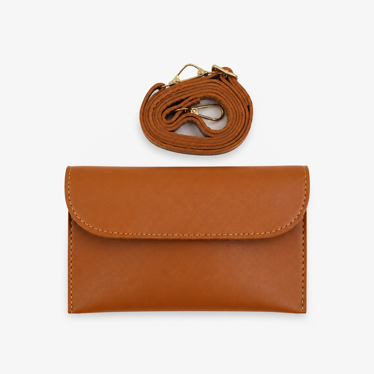 Tan Structured Tote Bag
