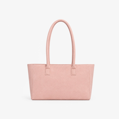 Blush Pink Suede Tote Bag