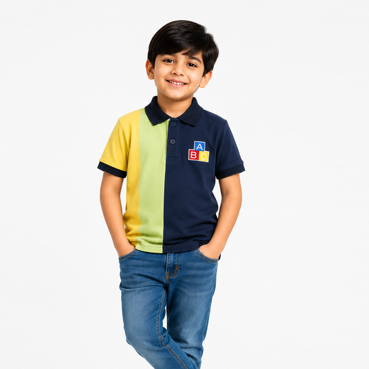 Color Block ABC Polo