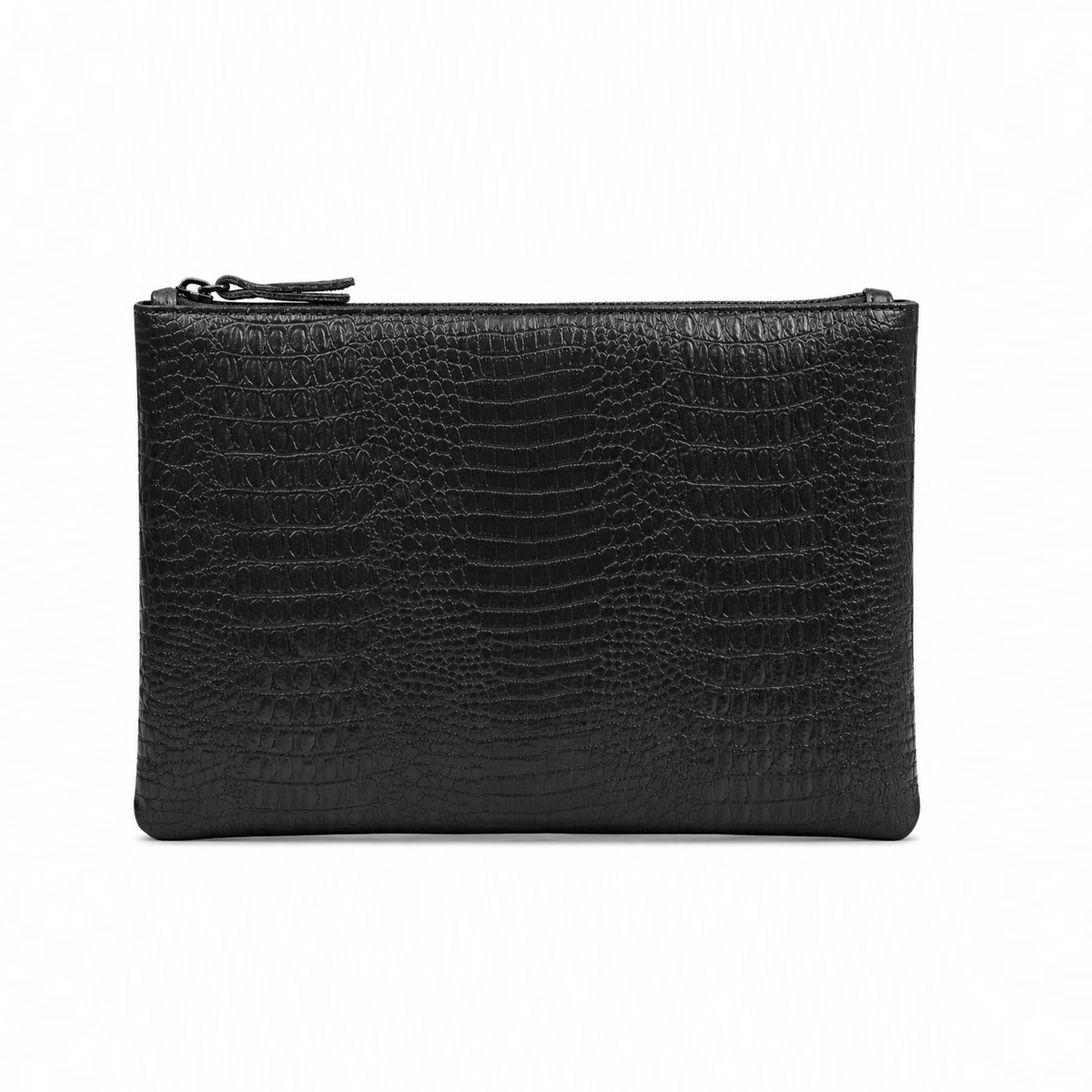 The Siena Croc Business Clutch – Classic Black