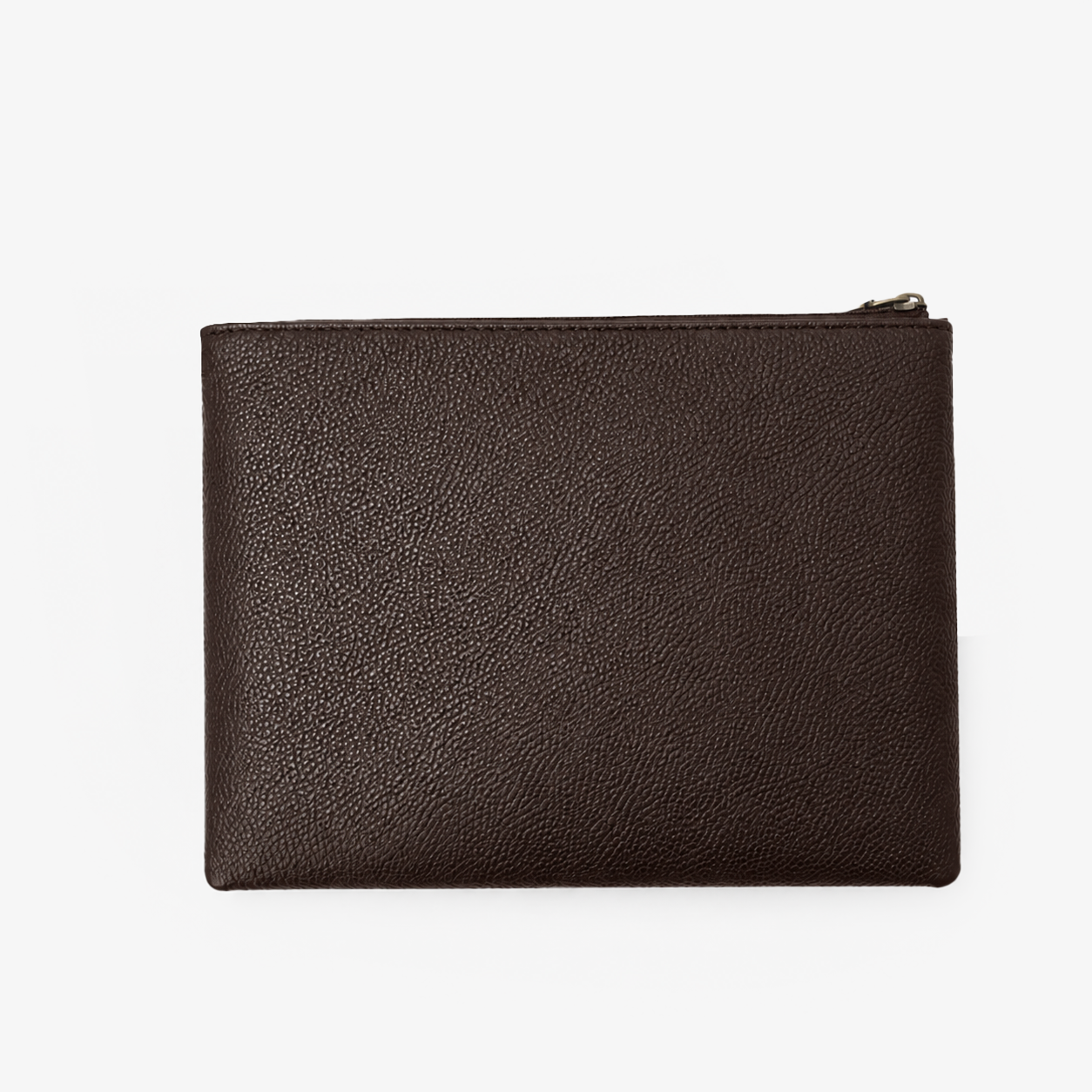Executive Leather Clutch Wallet | Maroon & Tan Two-Tone Wristlet with Detachable Strap & Card Slots