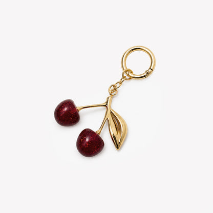 Golden Cherry Bag Charm