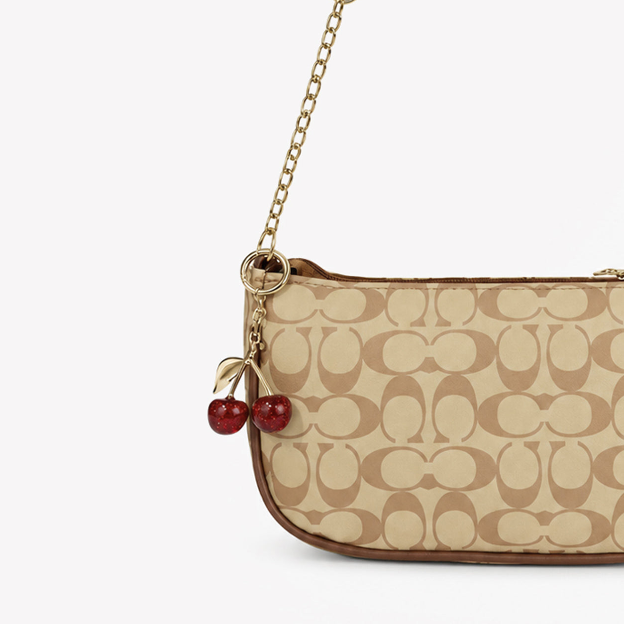 Cherry Bag + Golden Cherry Bag Charm