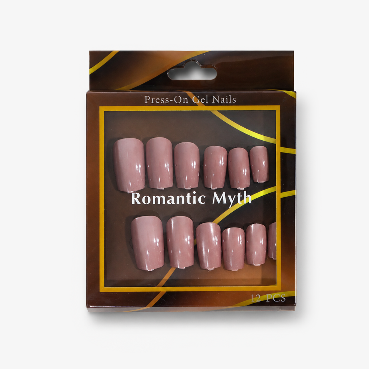 Romantic Myth Dusty Rose Press-On Gel Nails – 12 PCS