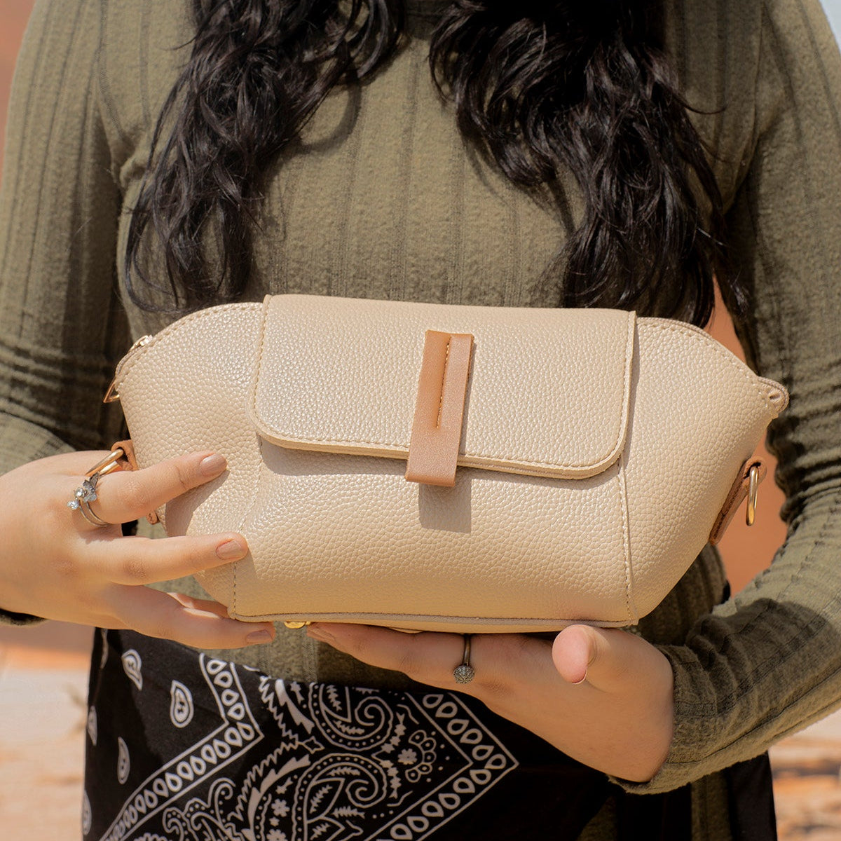 Milan Flap Crossbody Bag - Ivory