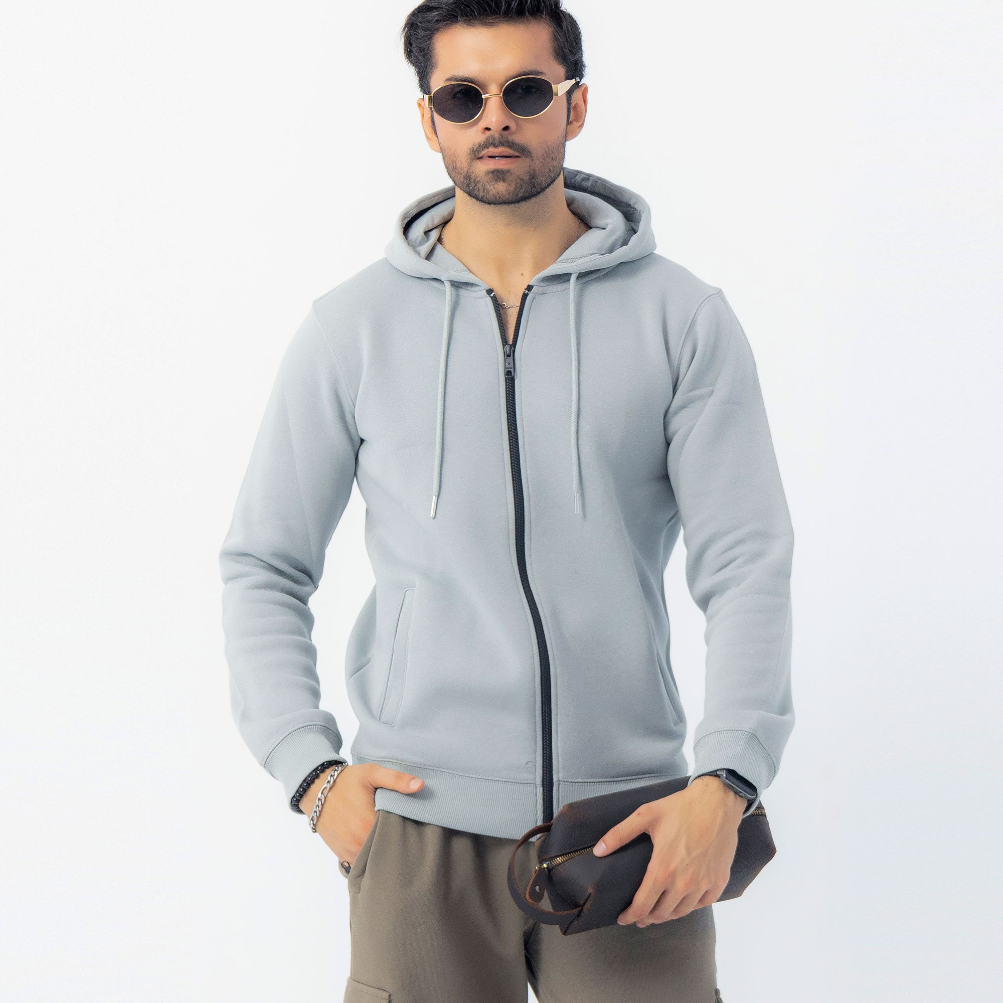 Espresso Brown Genuine Leather Dopp Kit | 100% Pure Cow Leather | Silver Hardware | Travel Toiletry Bag | Unisex