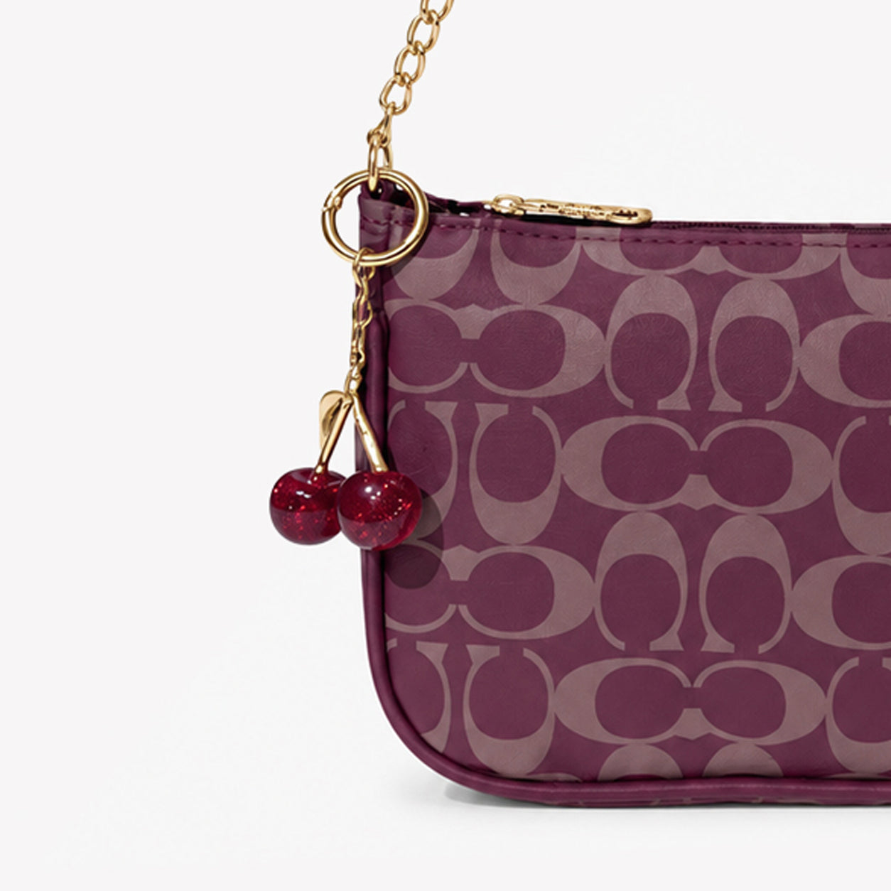 Cherry Bag + Golden Cherry Bag Charm