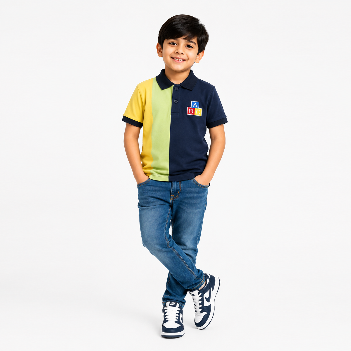 Color Block ABC Polo