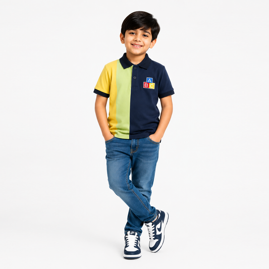 Color Block ABC Polo