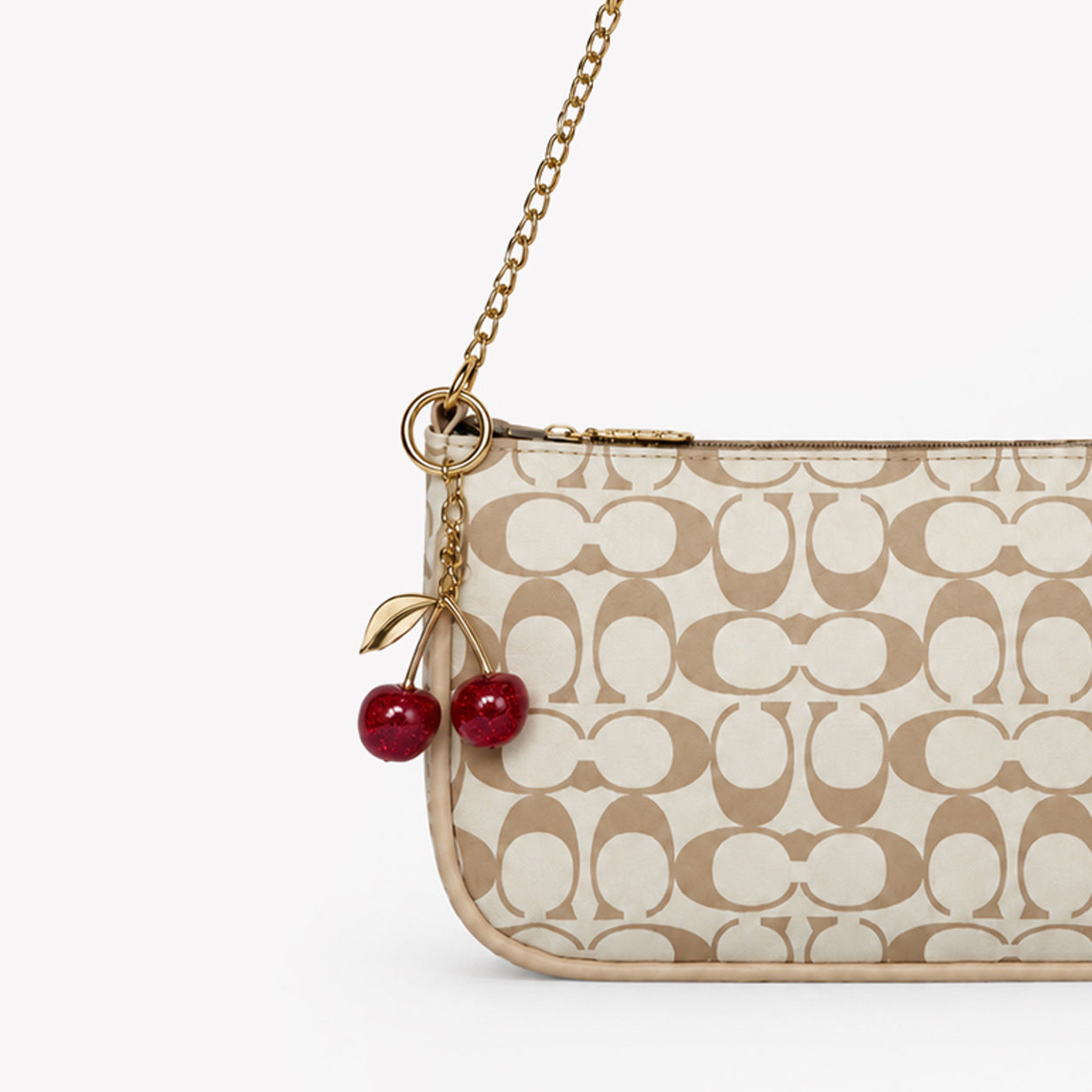 Cherry Bag + Golden Cherry Bag Charm