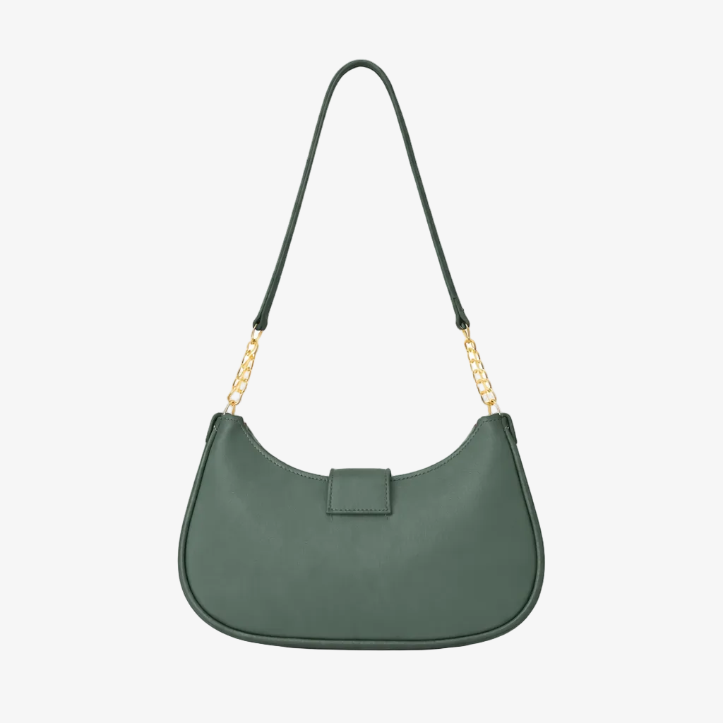 Crescent Shoulder Bag back view – FUR