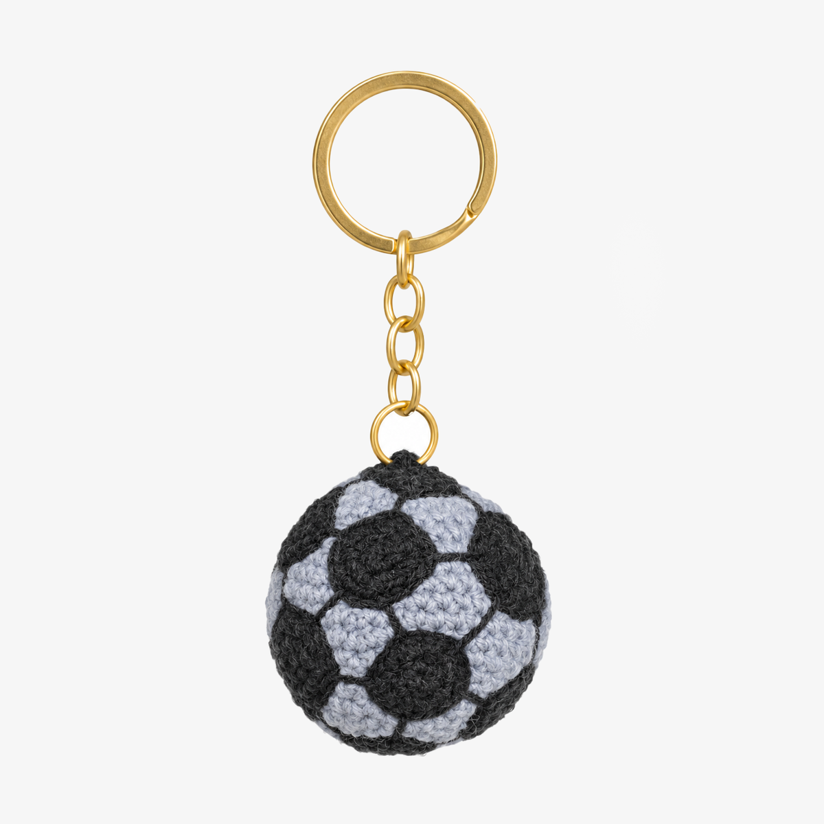 Soccer Ball Crochet Keychain