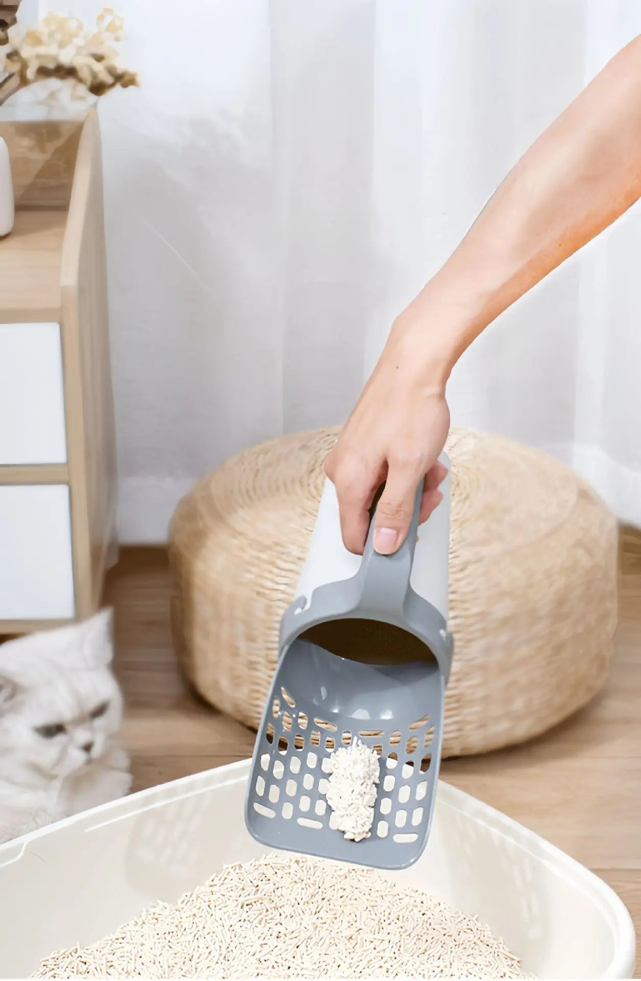 Cat Litter Shovel Scoop with a Toilet Garbage Picker