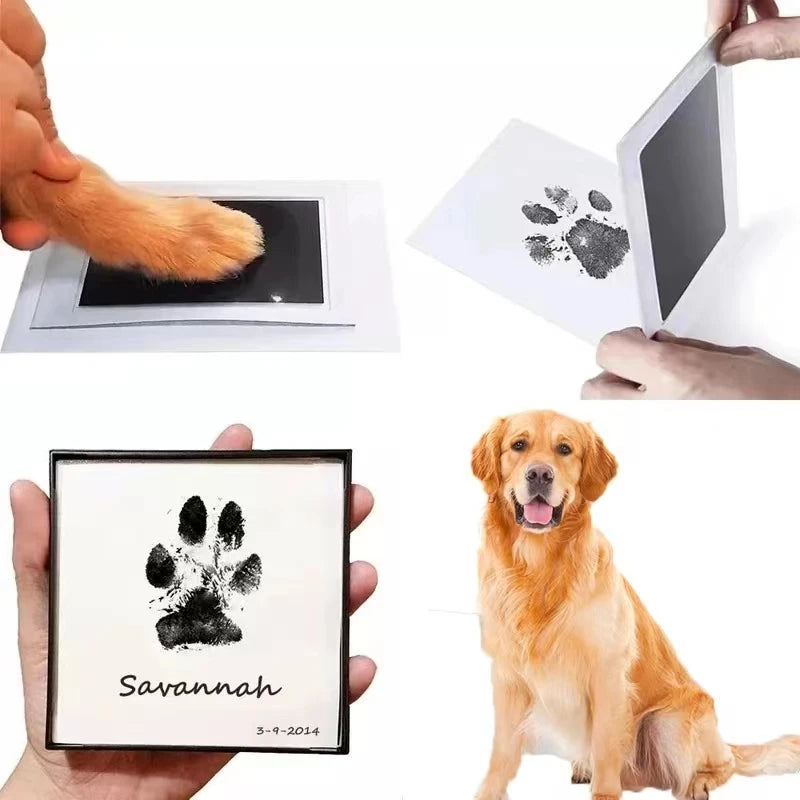 Pet Dog & Cat Paw Print Ink Set Pad Baby Handprints and Souveniers