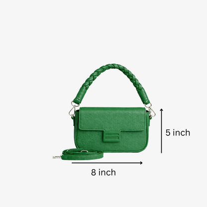green sactchel bag online in pakistan